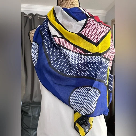 New Roy Lichtenstein Graphic Scarf - Picture 3 of 7